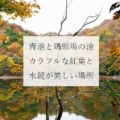 青池と鶏頭場の池：カラフルな紅葉と水鏡が美しい場所（青森県西津軽郡）【旅レポ：秋の東北ツアー8】